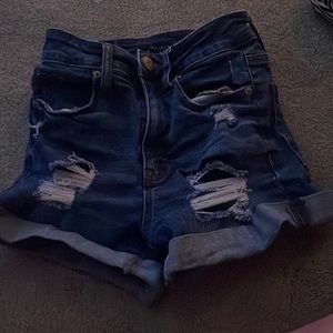 aeropostle size 000 super high rise midi dark blue